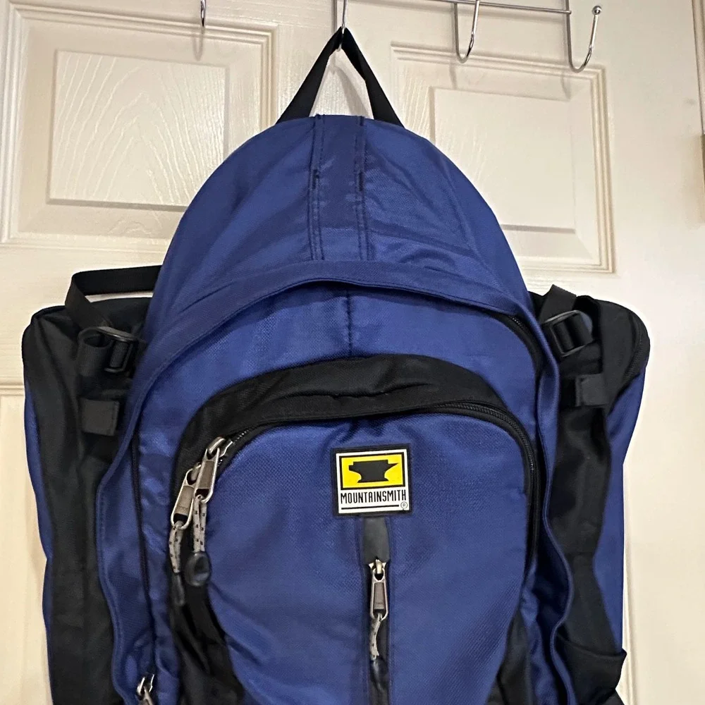 Mountainsmith Hiking Backpack Blue Black Outdoor Daypack Travel Bag